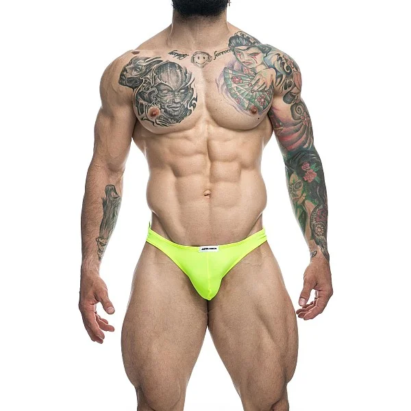 J+S Classic Bikini - Geel van het merk Justin+Simon - Heren Lingerie - online bestellen bij Masculum.nl. De discrete online seks-toys en erotisch heren ondergoed winkel voor gay & hetero mannen.