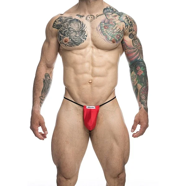 J+S Classic G-String Bulge - Rood van het merk Justin+Simon - Heren Lingerie - online bestellen bij Masculum.nl. De discrete online seks-toys en erotisch heren ondergoed winkel voor gay & hetero mannen.