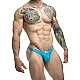 J+S Classic Tanga - Aqua van het merk Justin+Simon - Heren Lingerie - online kopen bij Masculum.nl. De discrete online seks-toys en erotisch heren ondergoed winkel voor gay & hetero mannen.