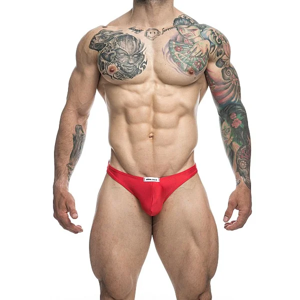 J+S Classic Tanga - Rood van het merk Justin+Simon - Heren Lingerie - online kopen bij Masculum.nl. De discrete online seks-toys en erotisch heren ondergoed winkel voor gay & hetero mannen.