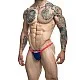 J+S Bikini One - Marineblauw van het merk Justin+Simon - Heren Lingerie - online bestellen bij Masculum.nl. De discrete online seks-toys en erotisch heren ondergoed winkel voor gay & hetero mannen.