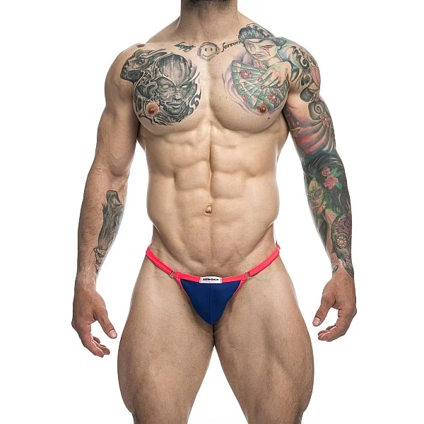 J+S Bikini One - Marineblauw van het merk Justin+Simon - Heren Lingerie - online bestellen bij Masculum.nl. De discrete online seks-toys en erotisch heren ondergoed winkel voor gay & hetero mannen.