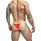 J+S Bikini One - Rood van het merk Justin+Simon - Heren Lingerie - online bestellen bij Masculum.nl. De discrete online seks-toys en erotisch heren ondergoed winkel voor gay & hetero mannen.