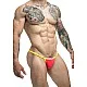J+S Bikini One - Rood van het merk Justin+Simon - Heren Lingerie - online bestellen bij Masculum.nl. De discrete online seks-toys en erotisch heren ondergoed winkel voor gay & hetero mannen.