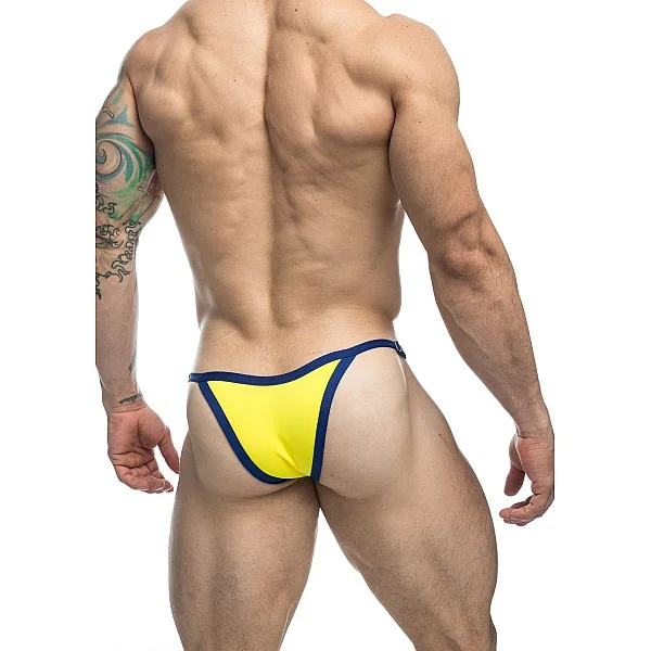 J+S Bikini One - Geel van het merk Justin+Simon - Heren Lingerie - online kopen bij Masculum.nl. De discrete online seks-toys en erotisch heren ondergoed winkel voor gay & hetero mannen.