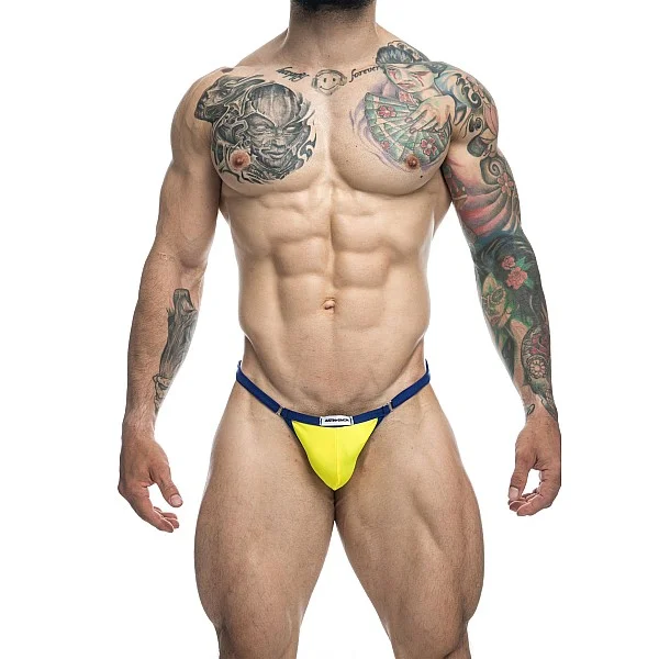 J+S Bikini One - Geel van het merk Justin+Simon - Heren Lingerie - online kopen bij Masculum.nl. De discrete online seks-toys en erotisch heren ondergoed winkel voor gay & hetero mannen.