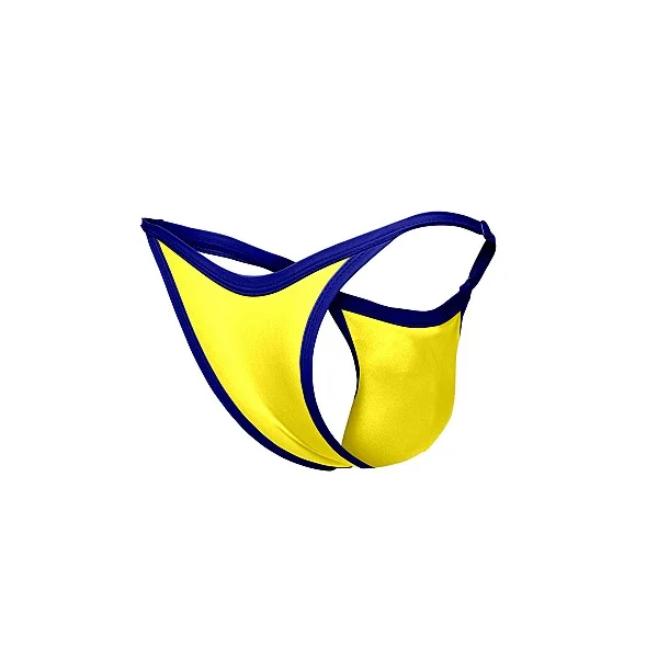 J+S Bikini One - Geel van het merk Justin+Simon - Heren Lingerie - online kopen bij Masculum.nl. De discrete online seks-toys en erotisch heren ondergoed winkel voor gay & hetero mannen.