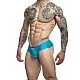 J+S Cheek Bikini - Aqua van het merk Justin+Simon - Heren Lingerie - online kopen bij Masculum.nl. De discrete online seks-toys en erotisch heren ondergoed winkel voor gay & hetero mannen.