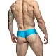 J+S Cheek Bikini - Aqua van het merk Justin+Simon - Heren Lingerie - online kopen bij Masculum.nl. De discrete online seks-toys en erotisch heren ondergoed winkel voor gay & hetero mannen.