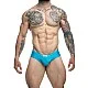 J+S Cheek Bikini - Aqua van het merk Justin+Simon - Heren Lingerie - online kopen bij Masculum.nl. De discrete online seks-toys en erotisch heren ondergoed winkel voor gay & hetero mannen.