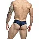 J+S Cheek Bikini - Marineblauw van het merk Justin+Simon - Heren Lingerie - online kopen bij Masculum.nl. De discrete online seks-toys en erotisch heren ondergoed winkel voor gay & hetero mannen.