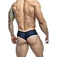 J+S Cheek Bikini - Marineblauw van het merk Justin+Simon - Heren Lingerie - online kopen bij Masculum.nl. De discrete online seks-toys en erotisch heren ondergoed winkel voor gay & hetero mannen.