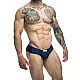 J+S Cheek Bikini - Marineblauw van het merk Justin+Simon - Heren Lingerie - online kopen bij Masculum.nl. De discrete online seks-toys en erotisch heren ondergoed winkel voor gay & hetero mannen.