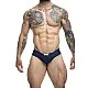 J+S Cheek Bikini - Marineblauw van het merk Justin+Simon - Heren Lingerie - online kopen bij Masculum.nl. De discrete online seks-toys en erotisch heren ondergoed winkel voor gay & hetero mannen.