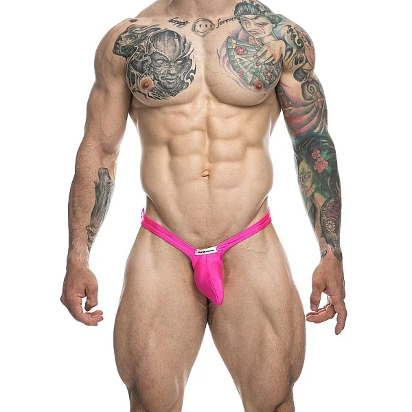 J+S Bulge Thong - Roze van het merk Justin+Simon - Heren Lingerie - online kopen bij Masculum.nl. De discrete online seks-toys en erotisch heren ondergoed winkel voor gay & hetero mannen.