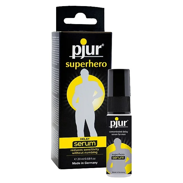 Pjur Superhero Serum 20ml - Naturel van het merk Pjur - Klaarkomen Uitstellen - online kopen bij Masculum.nl. De discrete online seks-toys en erotisch heren ondergoed winkel voor gay & hetero mannen.