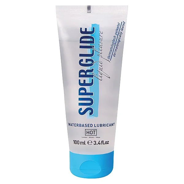 Superglide Liq Pleasure 100ml - Naturel van het merk HOT - Glijmiddel op Waterbasis - online kopen bij Masculum.nl. De discrete online seks-toys en erotisch heren ondergoed winkel voor gay & hetero mannen.