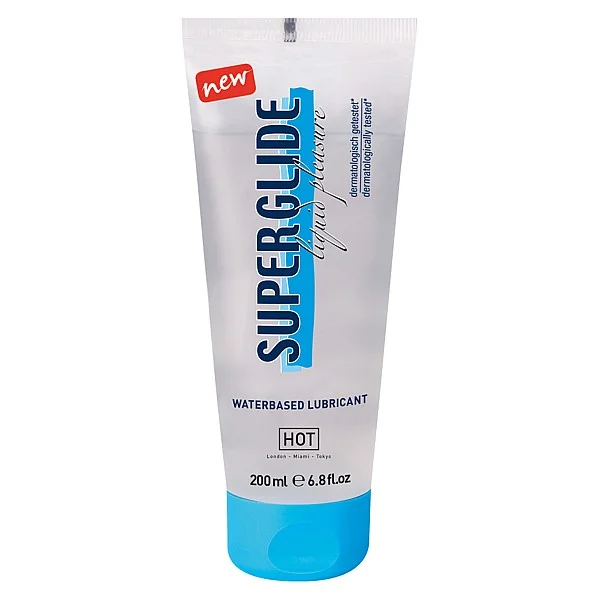 Superglide 200ml - Naturel van het merk HOT - Glijmiddel op Waterbasis - online kopen bij Masculum.nl. De discrete online seks-toys en erotisch heren ondergoed winkel voor gay & hetero mannen.