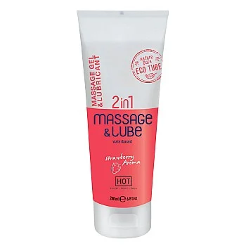 Massage & Glide Gel 2in1 - Aardbei