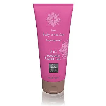 2-in-1 Massage & Glide Gel - Framboos