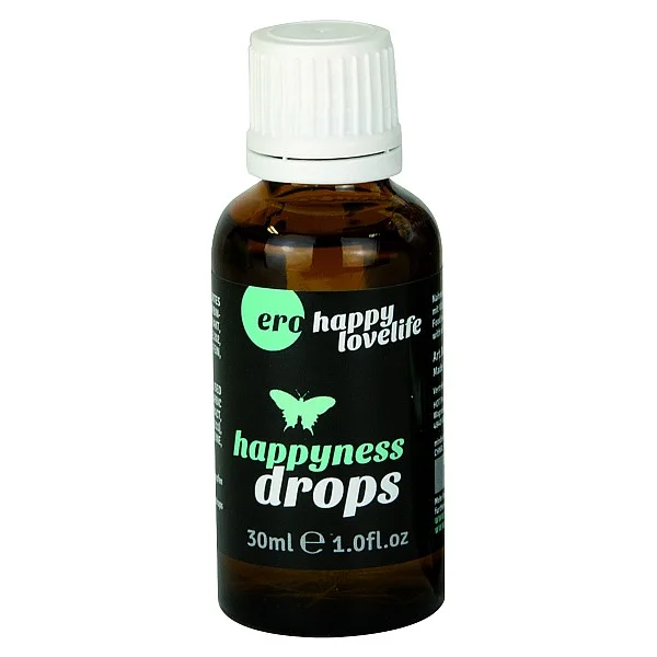 Ero Happyness Flirt Drops 30ml - Naturel van het merk HOT - Lustopwekkers - online kopen bij Masculum.nl. De discrete online seks-toys en erotisch heren ondergoed winkel voor gay & hetero mannen.