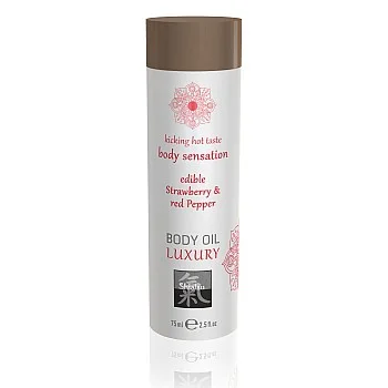 Luxury Edible Body Oil - Aardbei