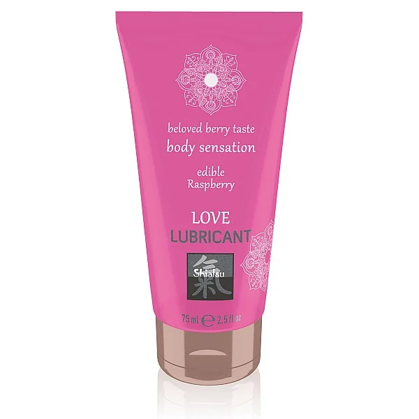 Love Lubricant Edible - Framboos van het merk Shiatsu - Glijmiddel met Smaak - online bestellen bij Masculum.nl. De discrete online seks-toys en erotisch heren ondergoed winkel voor gay & hetero mannen.