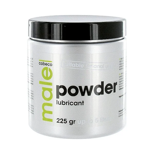 Male Powder Lubricant 225ml - Naturel van het merk Cobeco - Anaal Glijmiddel - online bestellen bij Masculum.nl. De discrete online seks-toys en erotisch heren ondergoed winkel voor gay & hetero mannen.