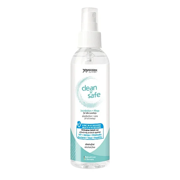 Clean N Safe 100ml - Naturel van het merk Joy Division - Toycleaner - online kopen bij Masculum.nl. De discrete online seks-toys en erotisch heren ondergoed winkel voor gay & hetero mannen.