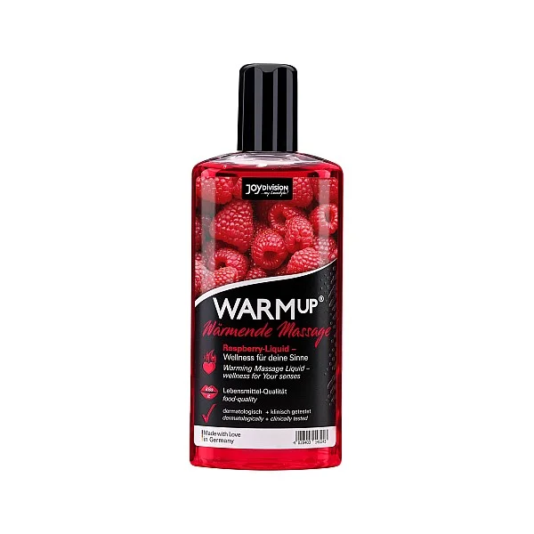 Warmup Massage Oil 150ml - Framboos van het merk Joy Division - Massage Oliën - online bestellen bij Masculum.nl. De discrete online seks-toys en erotisch heren ondergoed winkel voor gay & hetero mannen.