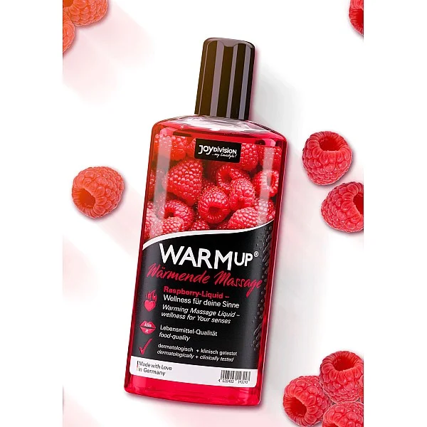 Warmup Massage Oil 150ml - Framboos van het merk Joy Division - Massage Oliën - online bestellen bij Masculum.nl. De discrete online seks-toys en erotisch heren ondergoed winkel voor gay & hetero mannen.