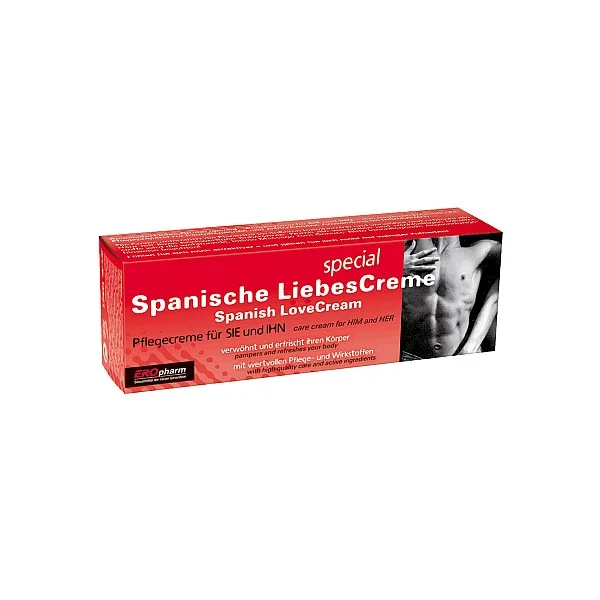 Spanisch Lovecream 40ml - Naturel van het merk Joy Division - Erectiepillen & Crèmes - online bestellen bij Masculum.nl. De discrete online seks-toys en erotisch heren ondergoed winkel voor gay & hetero mannen.