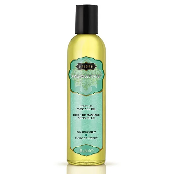 Aromatic Massage Oil 236ml - Soaring Spirit van het merk Kama Sutra - Massage Oliën - online bestellen bij Masculum.nl. De discrete online seks-toys en erotisch heren ondergoed winkel voor gay & hetero mannen.