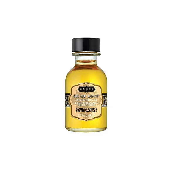 Oil of Love 22 ml - Vanille van het merk Kama Sutra - Bodypaint & Likbare Oliën - online bestellen bij Masculum.nl. De discrete online seks-toys en erotisch heren ondergoed winkel voor gay & hetero mannen.