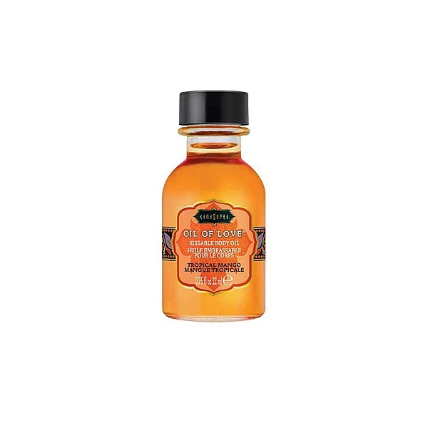 Oil of Love 22 ml - Mango van het merk Kama Sutra - Bodypaint & Likbare Oliën - online kopen bij Masculum.nl. De discrete online seks-toys en erotisch heren ondergoed winkel voor gay & hetero mannen.