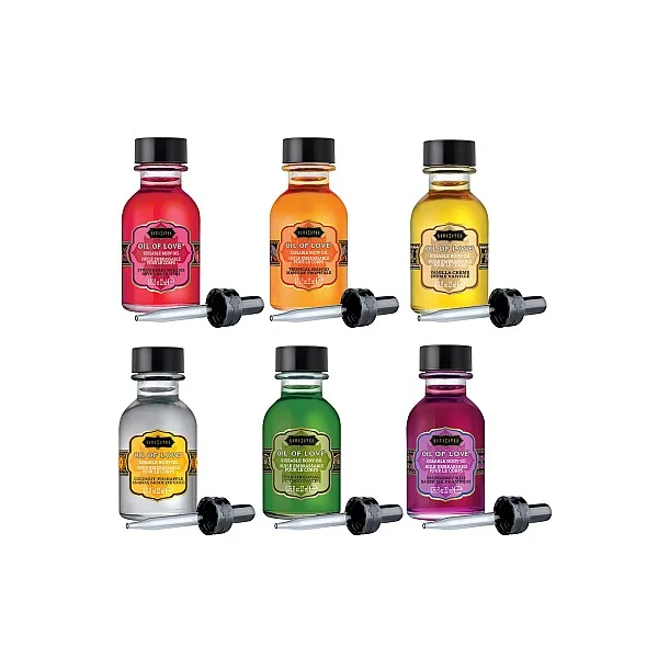 Oil of Love The Collection Set - Assortiment van het merk Kama Sutra - Bodypaint & Likbare Oliën - online bestellen bij Masculum.nl. De discrete online seks-toys en erotisch heren ondergoed winkel voor gay & hetero mannen.