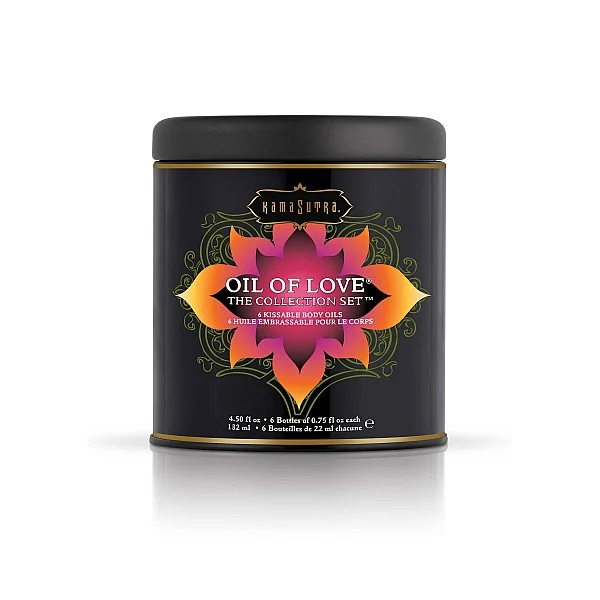 Oil of Love The Collection Set - Assortiment van het merk Kama Sutra - Bodypaint & Likbare Oliën - online bestellen bij Masculum.nl. De discrete online seks-toys en erotisch heren ondergoed winkel voor gay & hetero mannen.