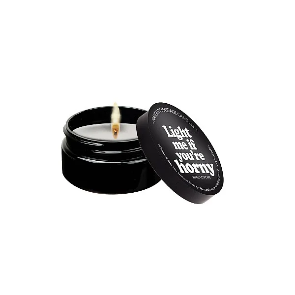 Mini Massage Candle 56gr. - Light Me If You're Horny van het merk Kama Sutra - Massage Kaarsen - online bestellen bij Masculum.nl. De discrete online seks-toys en erotisch heren ondergoed winkel voor gay & hetero mannen.