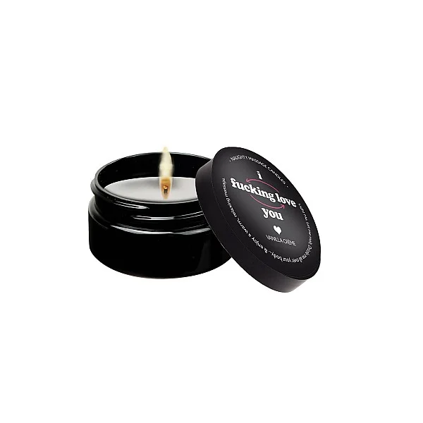 Mini Massage Candle 56gr. - I fcking Love You van het merk Kama Sutra - Massage Kaarsen - online bestellen bij Masculum.nl. De discrete online seks-toys en erotisch heren ondergoed winkel voor gay & hetero mannen.