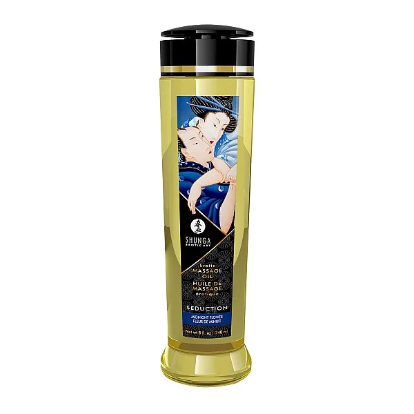 Erotic Massage Oil - Midnight flower van het merk Shunga - Massage Oliën - online kopen bij Masculum.nl. De discrete online seks-toys en erotisch heren ondergoed winkel voor gay & hetero mannen.