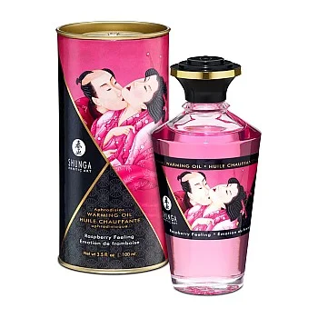 Aphrodisiac Warming Oil 100ml - Framboos