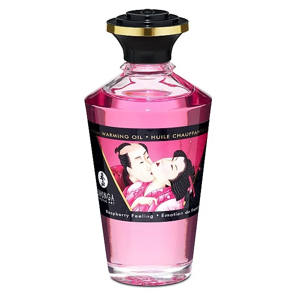 Aphrodisiac Warming Oil 100ml - Framboos van het merk Shunga - Bodypaint & Likbare Oliën - online kopen bij Masculum.nl. De discrete online seks-toys en erotisch heren ondergoed winkel voor gay & hetero mannen.