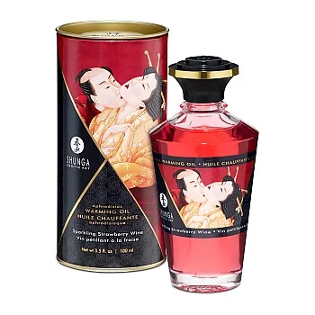 Aphrodisiac Warming Oil 100ml - Aardbei