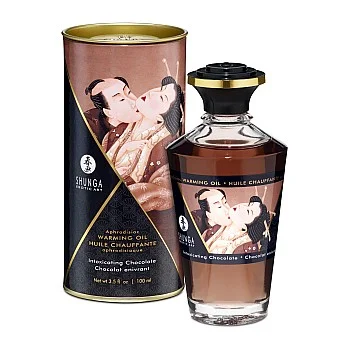 Aphrodisiac Warming Oil 100ml - Chocolade