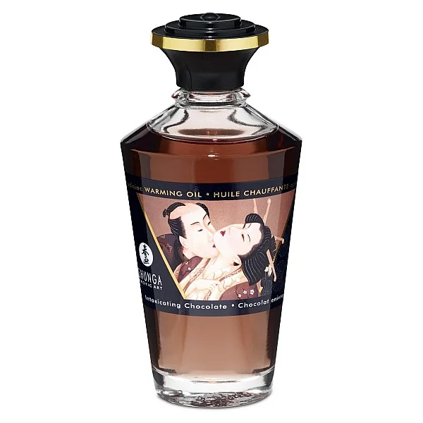 Aphrodisiac Warming Oil 100ml - Chocolade van het merk Shunga - Bodypaint & Likbare Oliën - online kopen bij Masculum.nl. De discrete online seks-toys en erotisch heren ondergoed winkel voor gay & hetero mannen.