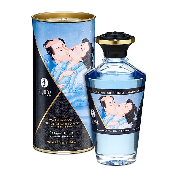 Aphrodisiac Warming Oil 100ml - Kokosnoot van het merk Shunga - Bodypaint & Likbare Oliën - online kopen bij Masculum.nl. De discrete online seks-toys en erotisch heren ondergoed winkel voor gay & hetero mannen.