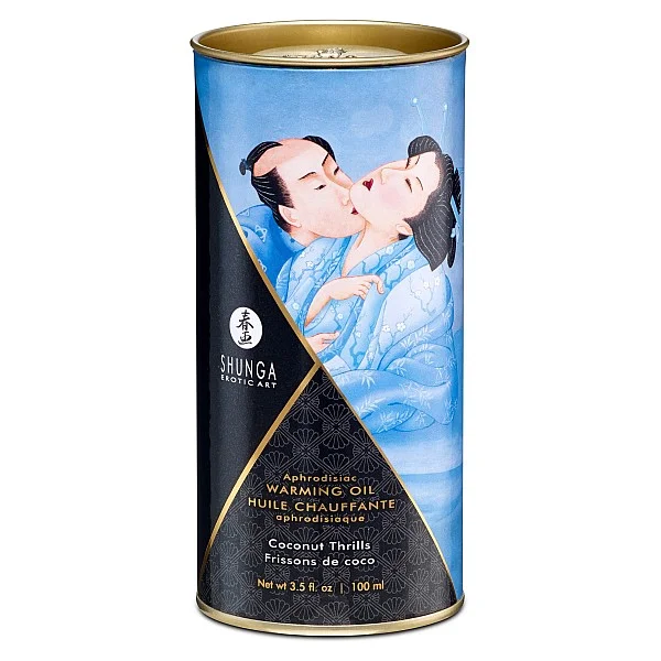 Aphrodisiac Warming Oil 100ml - Kokosnoot van het merk Shunga - Bodypaint & Likbare Oliën - online kopen bij Masculum.nl. De discrete online seks-toys en erotisch heren ondergoed winkel voor gay & hetero mannen.