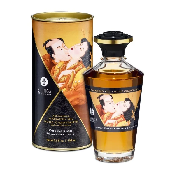 Aphrodisiac Warming Oil 100ml - Caramel Kisses van het merk Shunga -  - online kopen bij Masculum.nl. De discrete online seks-toys en erotisch heren ondergoed winkel voor gay & hetero mannen.
