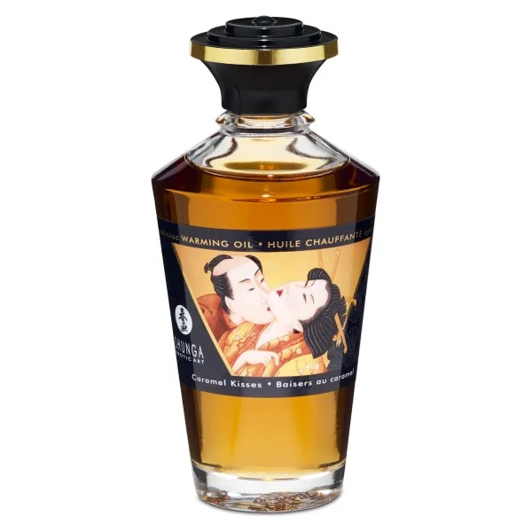 Aphrodisiac Warming Oil 100ml - Caramel Kisses van het merk Shunga -  - online kopen bij Masculum.nl. De discrete online seks-toys en erotisch heren ondergoed winkel voor gay & hetero mannen.