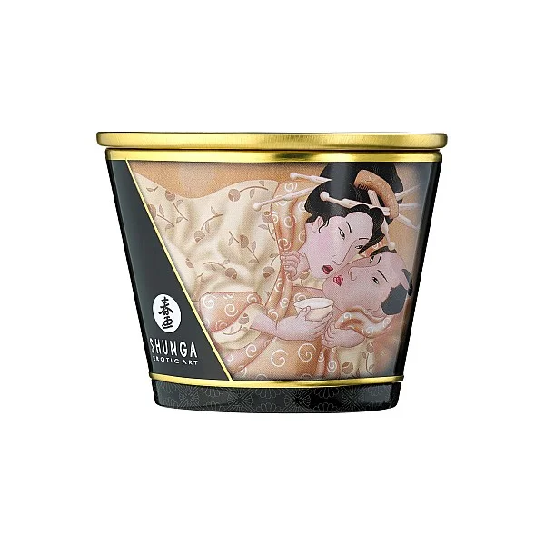 Massage Candle 170ml - Vanille van het merk Shunga - Massage Kaarsen - online kopen bij Masculum.nl. De discrete online seks-toys en erotisch heren ondergoed winkel voor gay & hetero mannen.